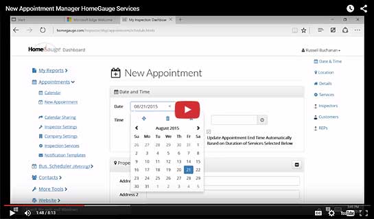 New HomeGauge Appointment Manager Tour